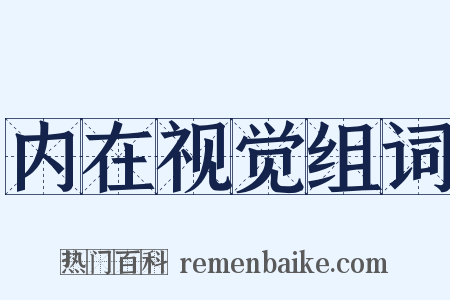 内在视觉组词是什么意思的图片